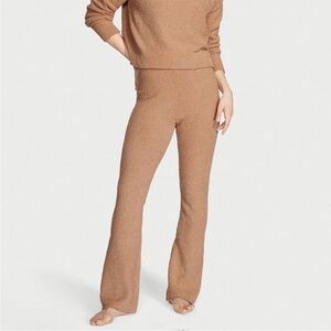 Victoria’s Secret On Point Cozy Knit Lounge Pants Toffee Buzz Size Small